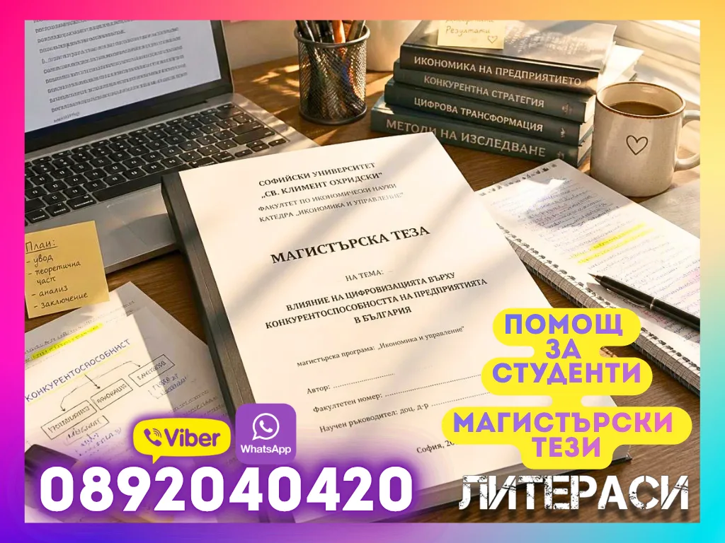 Магистърски тези - Професионална академична помощ, разработване, поправки и подготовка за защита