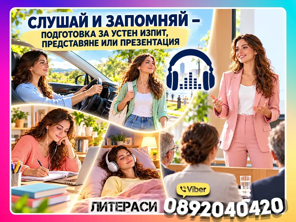 🎧 Слушай и запомняй – подготовка за устен изпит и презентация
