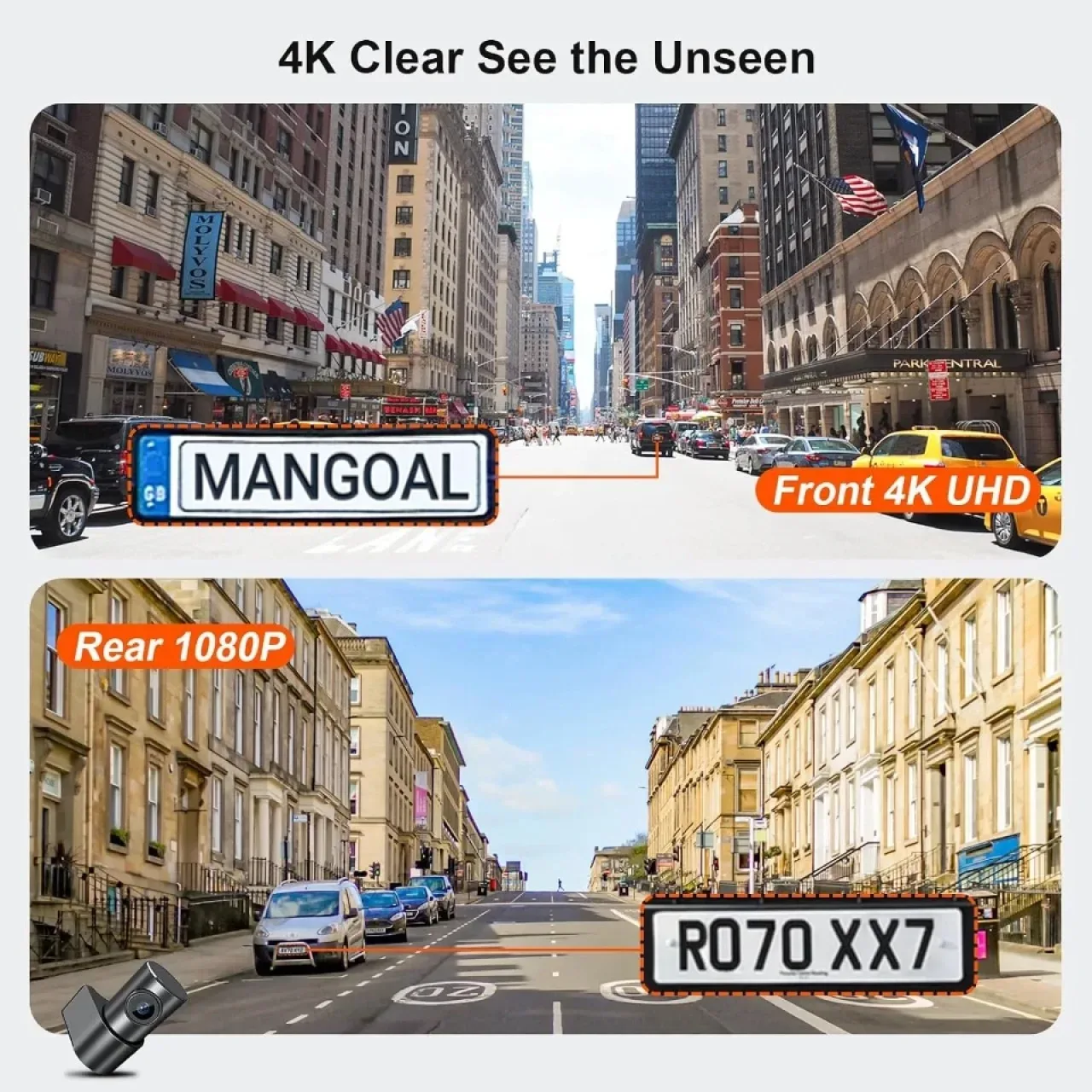4K видеорегистратор за Volvo S60/V60 2023–2026 + задна камера