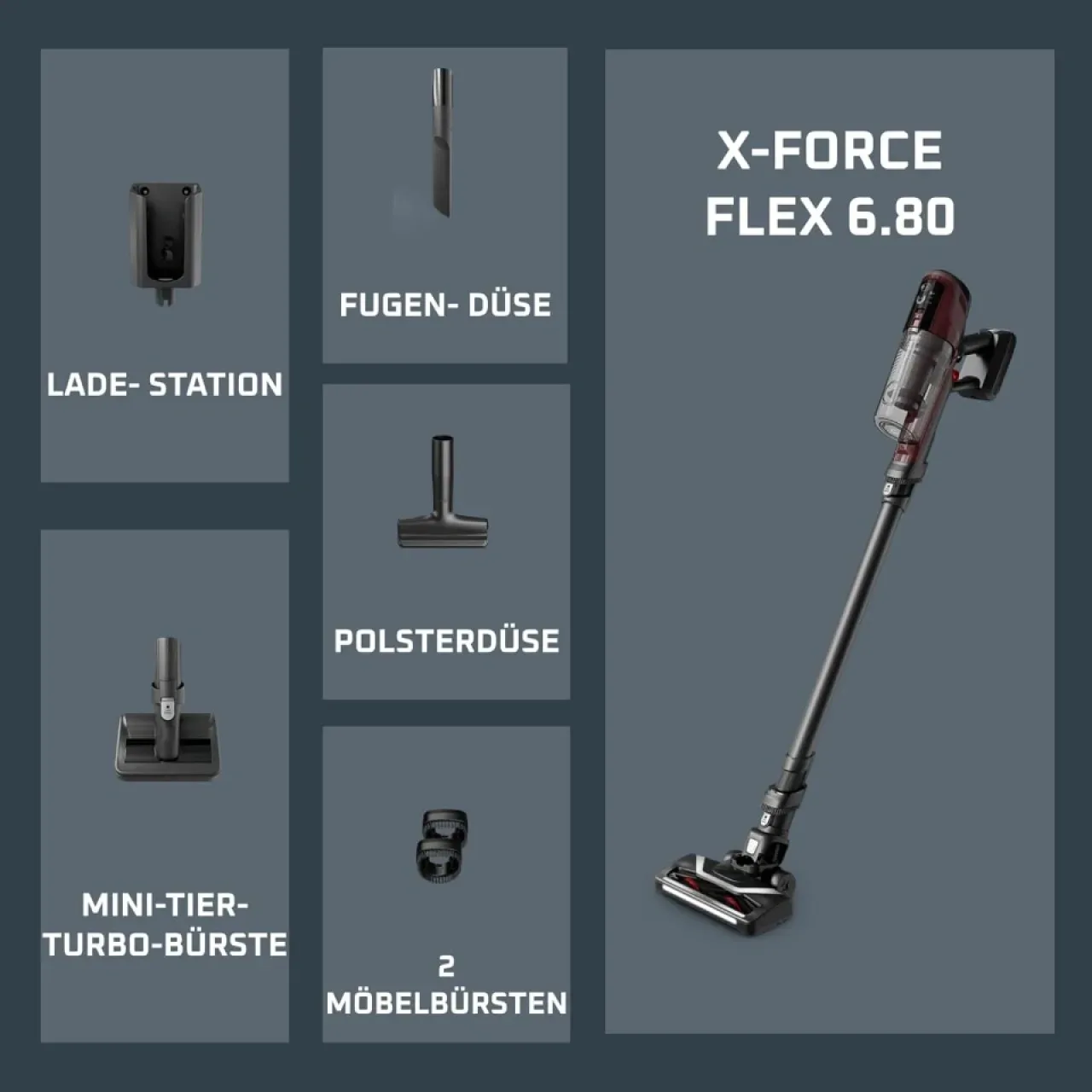 Rowenta X-Pert 6.80 RH6483E0 Безжична Вертикална Прахосмукачка