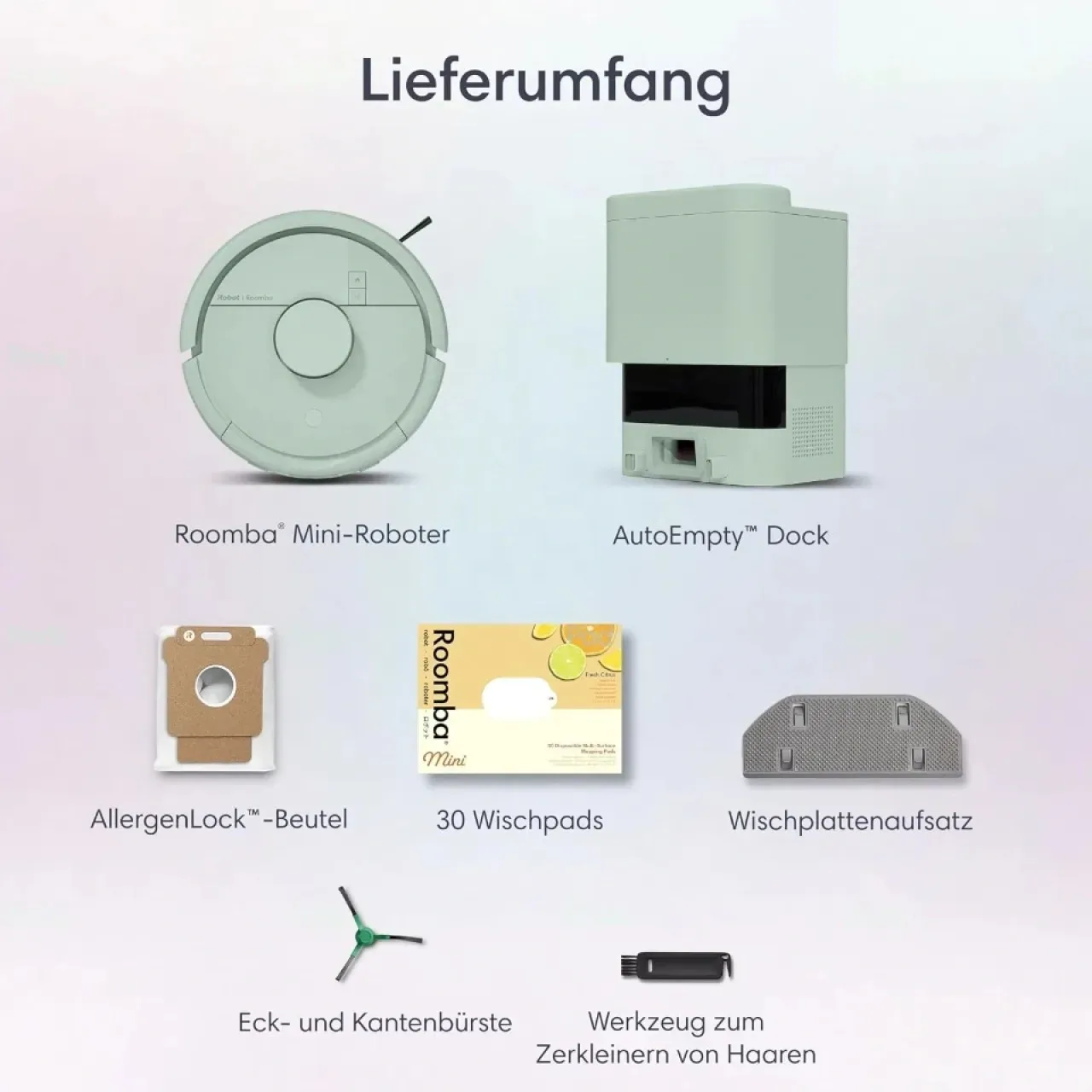 iRobot Roomba Mini – 7000 Pa, LiDAR, моп и AutoEmpty станция