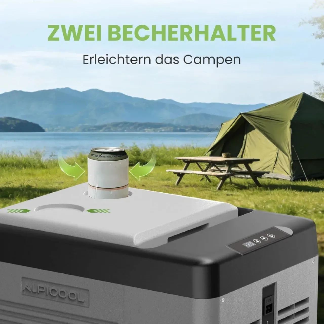 Компресорна хладилна чанта Alpicool CL9 9L, 12V/24V/220V